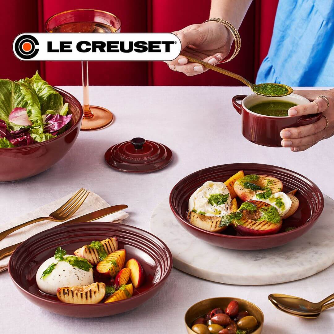 Le Creuset's Stonefruit & Burrata Summer Salad