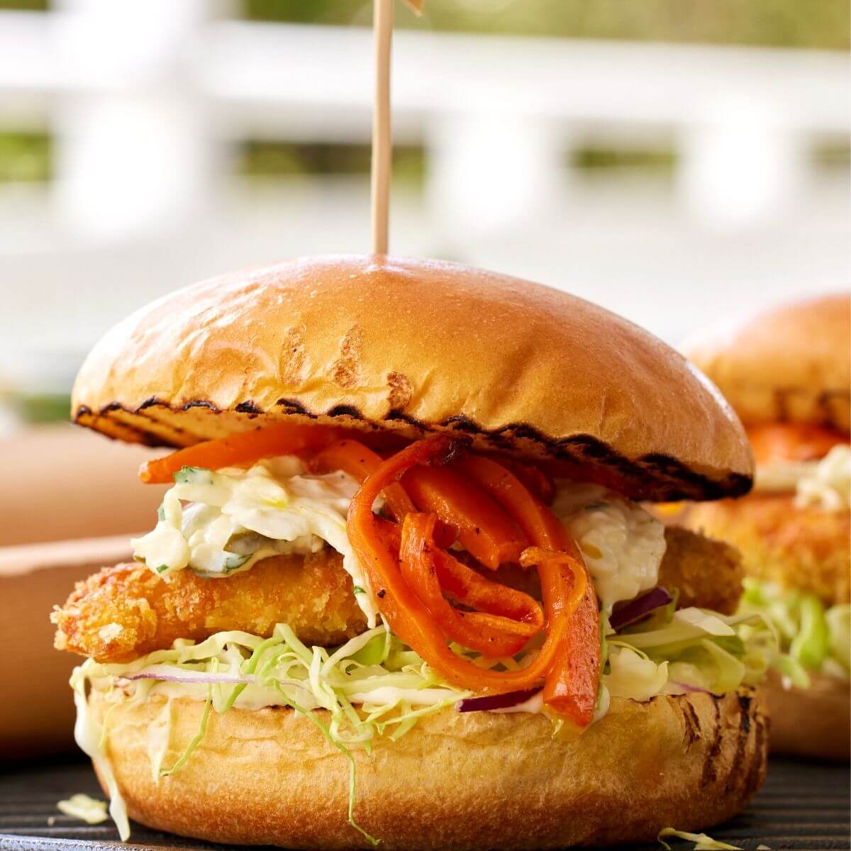 Air Fryer Chicken Tenders with Cauliflower Pickles