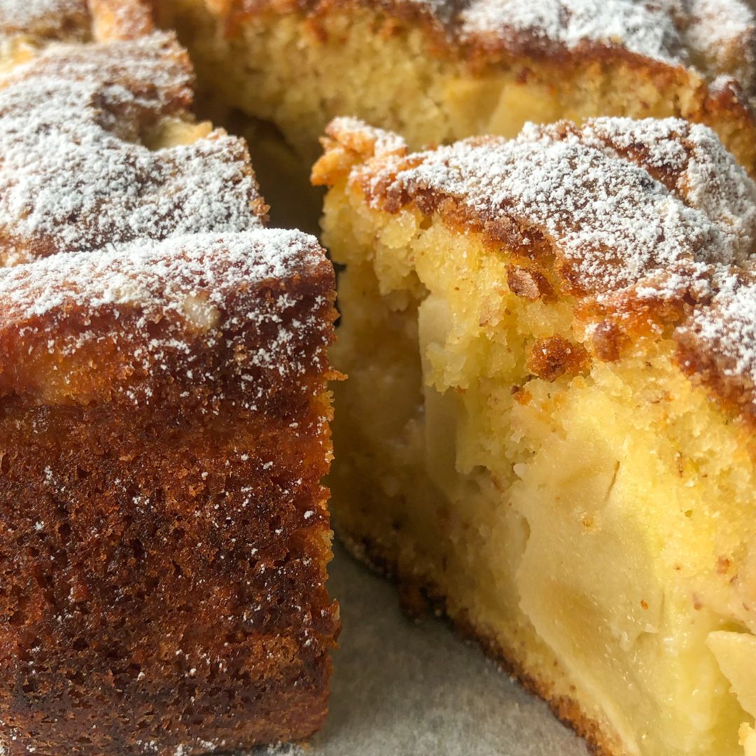 Feijoa and Apple Dessert Cake