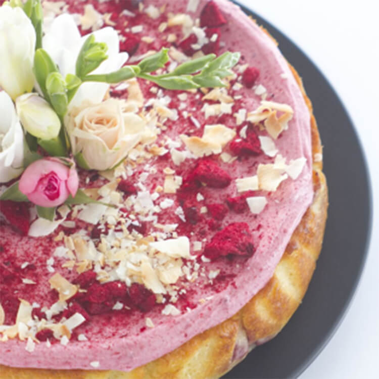 The Caker's Plum, Lime and Coconut Cake.