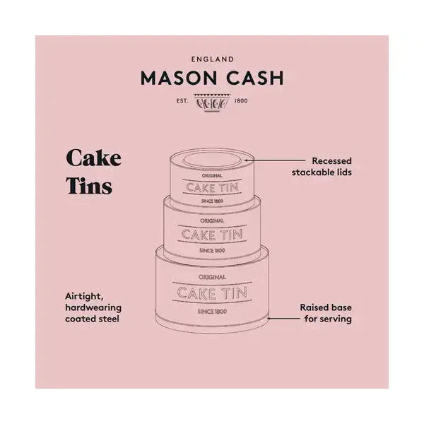 Mason Cash Innovative Kitchen Round Cake Tin Set 3pce