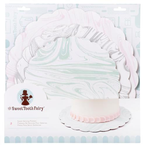 Sweet Tooth Fairy Marble Cake Plates