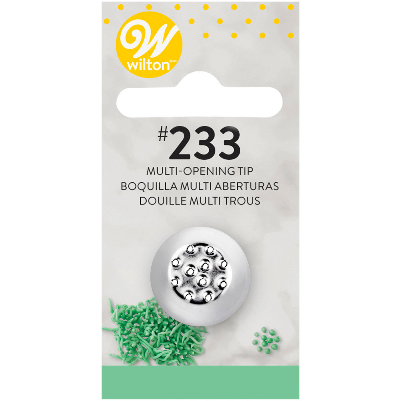 Wilton Multi Opening Tip #233 for grass and fur