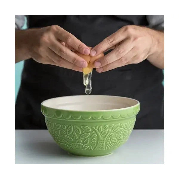 Mason Cash In the Forest 21cm Mixing Bowl Green Hedgehog