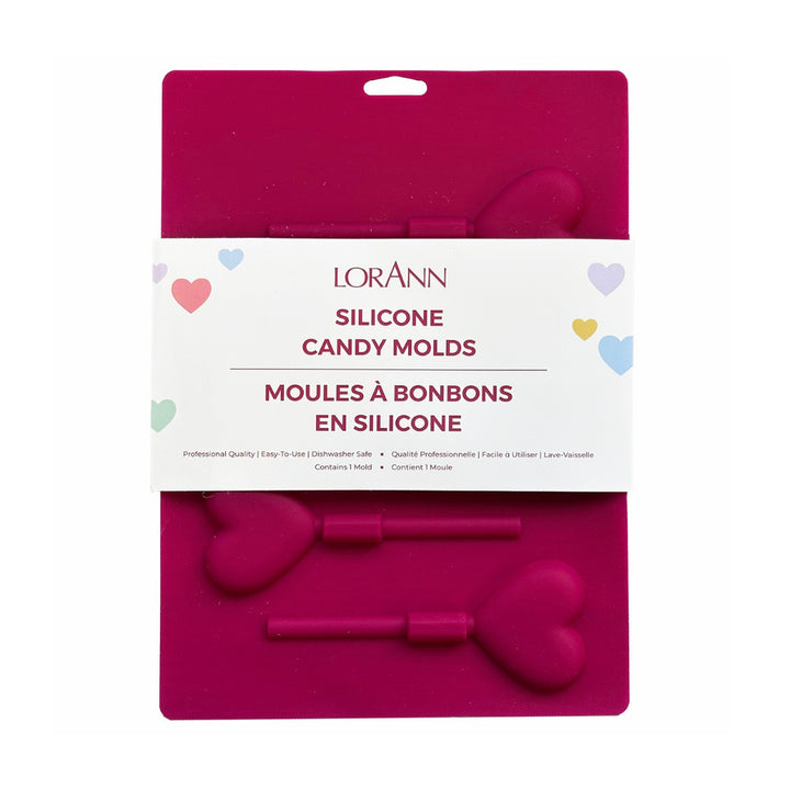 LorAnn Silicone Hearts Lollipop Mould