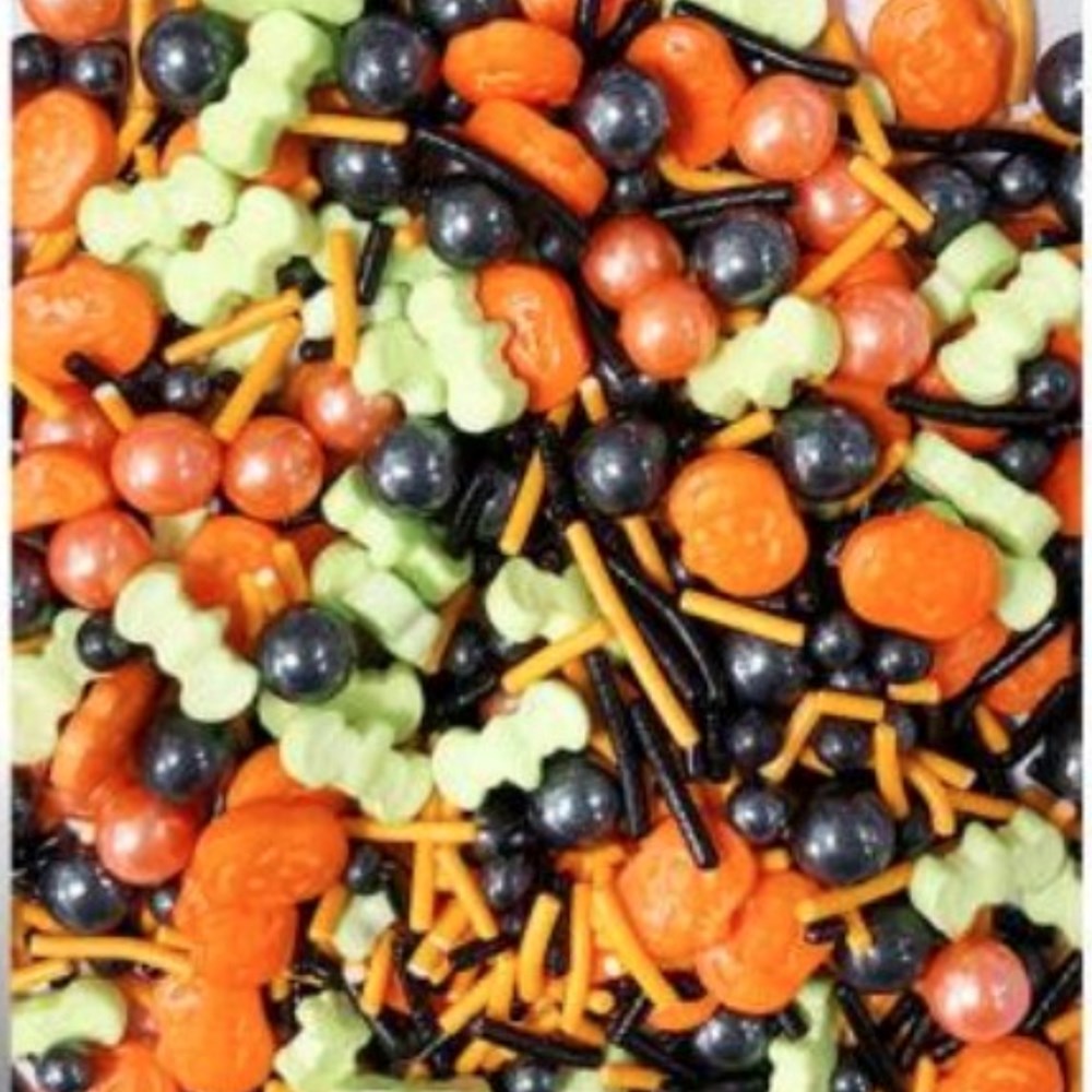 Halloween Pumpkin & Bat Sprinkle Mix