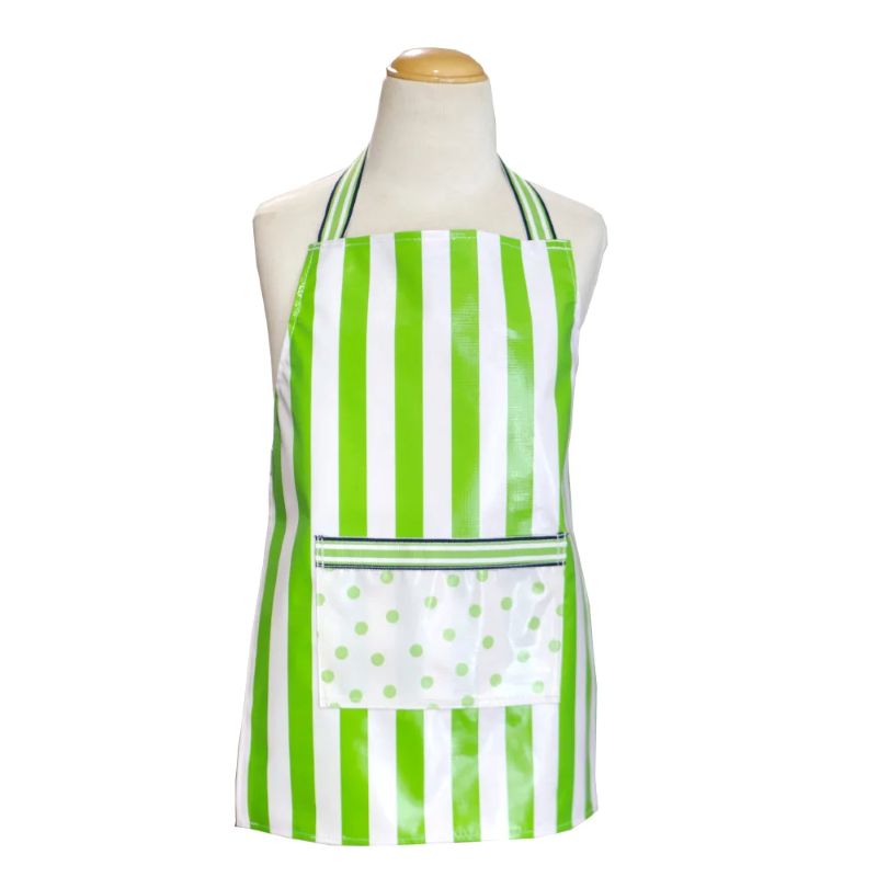 BenElke Little Kids Apron Stripes Lime