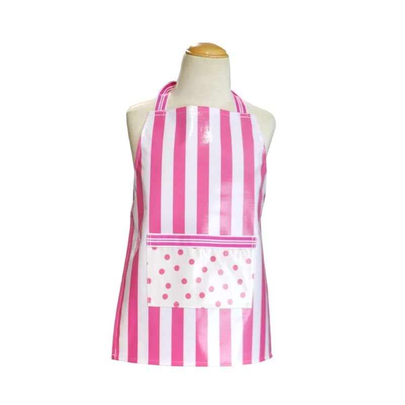 BenElke Little Kids Apron Stripe Pink