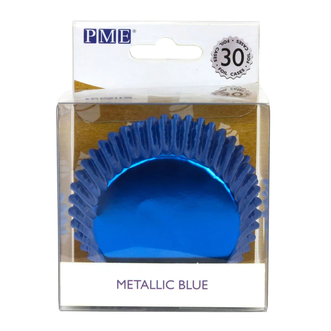 PME Blue Metallic Foil Cupcake Cases 30pk