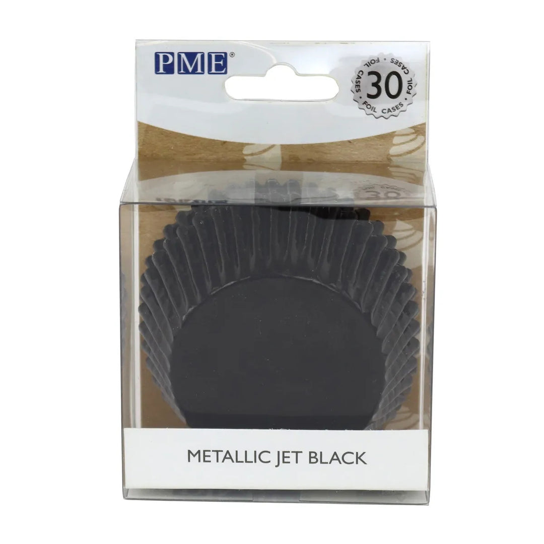 PME Black Metallic Foil Cupcake Cases 30pk