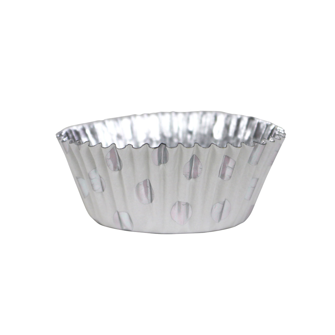 PME Foil Cupcake Baking Cups Silver Dots Pk/30
