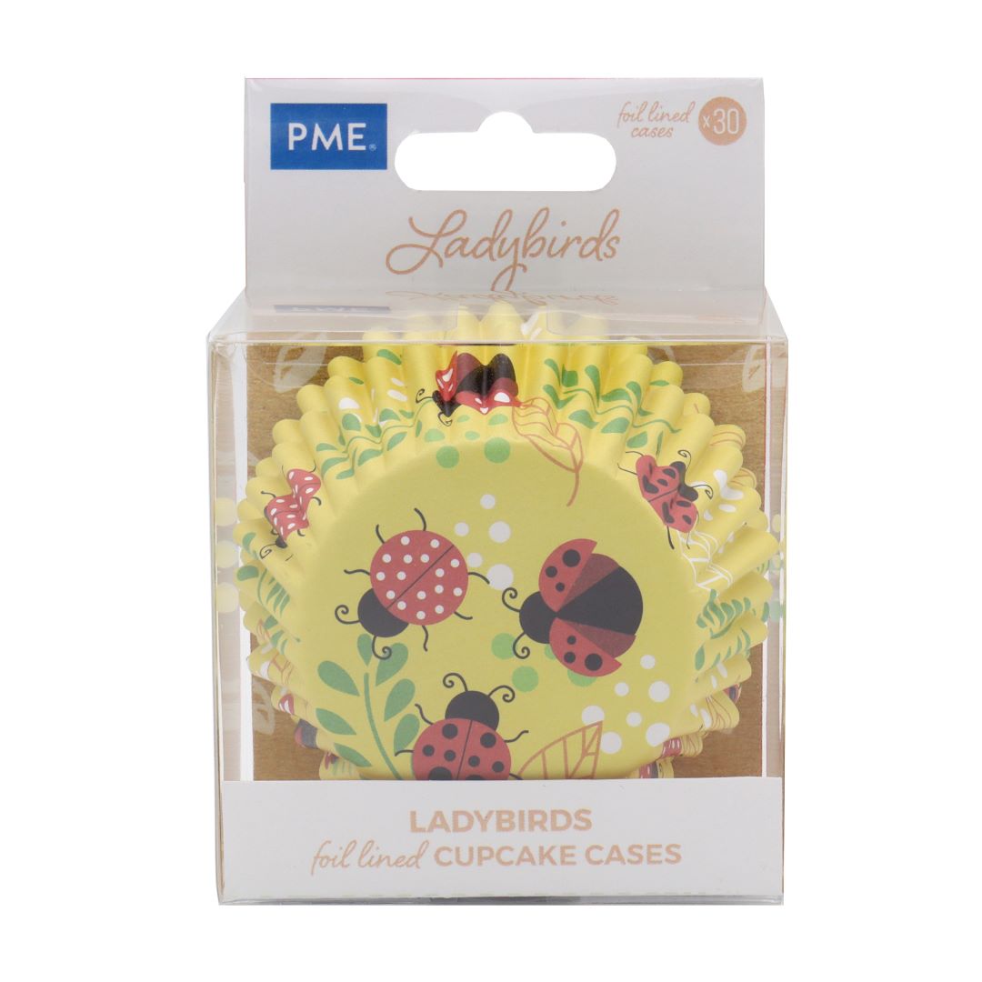 PME Foil Lined Cupcake Cases - Ladybird 30pk