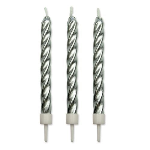 PME Twist Candles w/ Holders 10pk