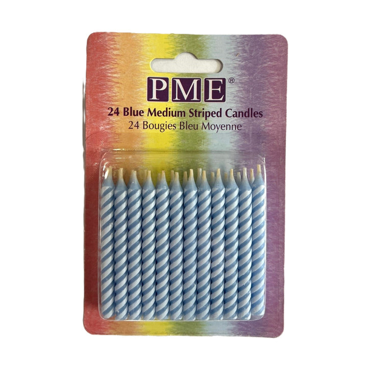 PME Striped Candles 24pk