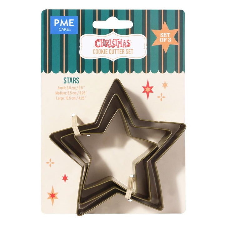 PME Stars Cookie Cutters 3pc
