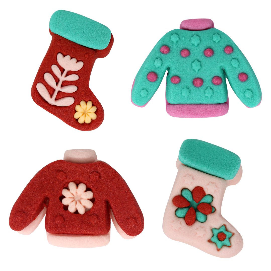 PME Festive Feels Edible Sugar Decorations 12pc