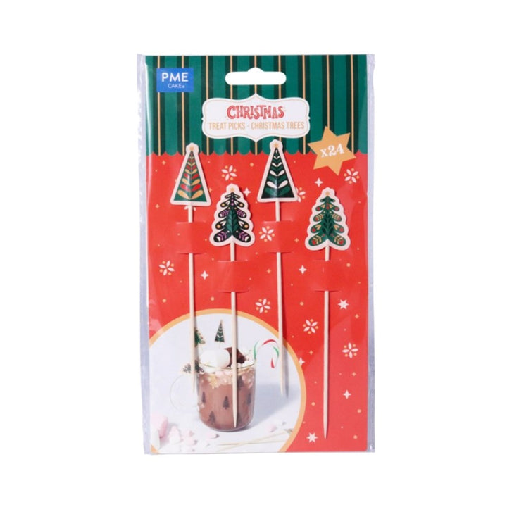 PME Christmas Trees Appetizer Picks 24pk