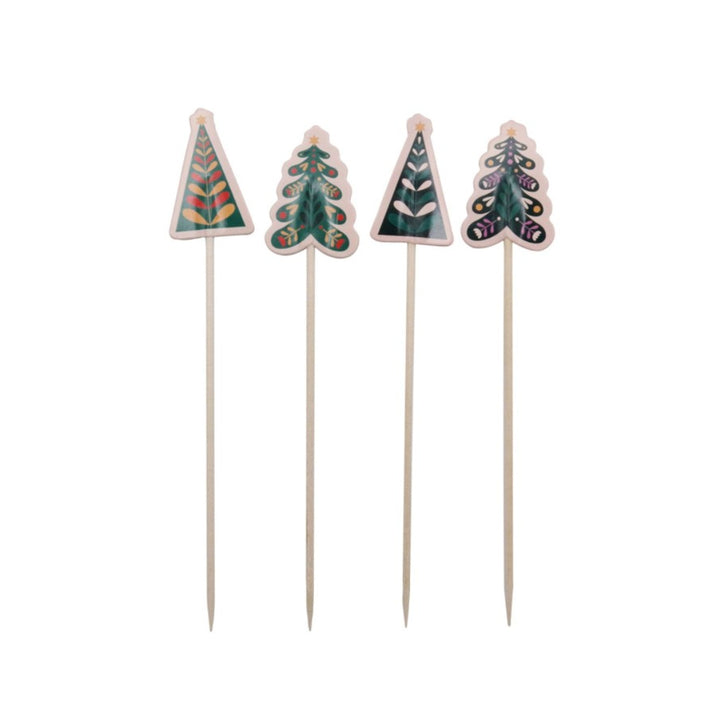 PME Christmas Trees Appetizer Picks 24pk