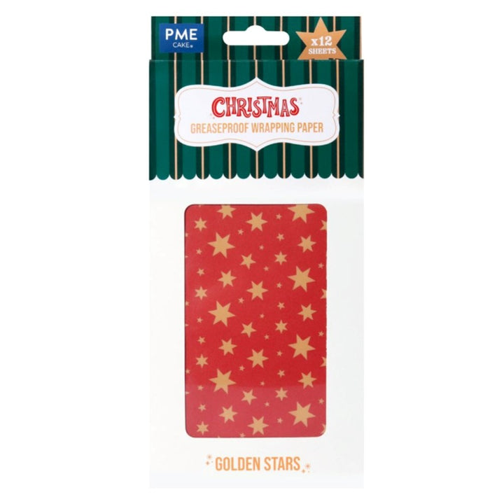 PME Golden Stars Parchment Paper (12 sheets)