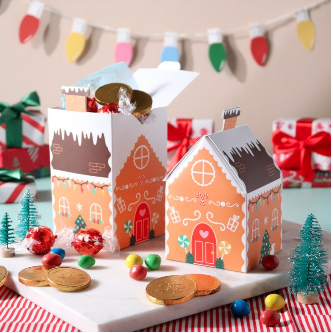 PME Gingerbread House Treat Boxes 4pk