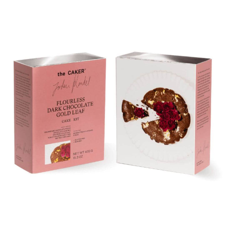 The Caker Dark Chocolate with Gold Leaf Cake Kit