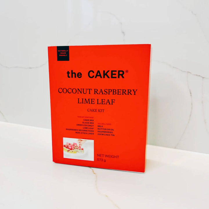 The Caker Coconut Raspberry Lime Leaf Cake Kit