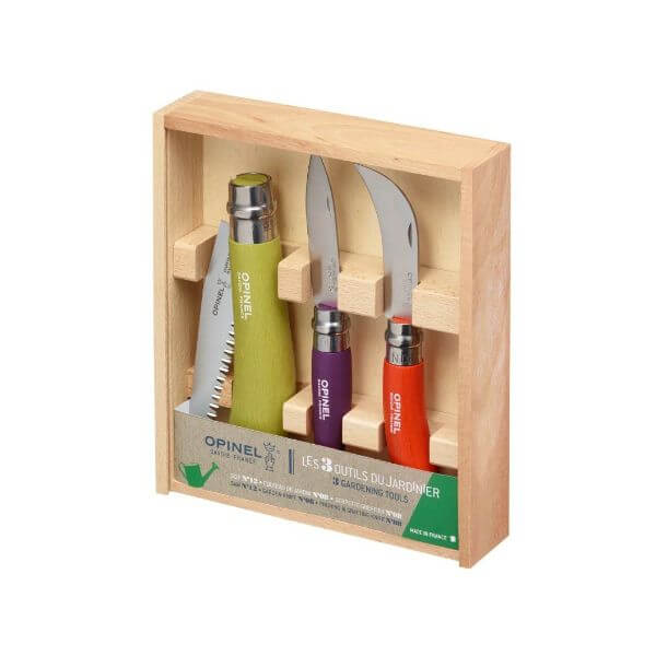 Opinel Garden Set with Wood Box