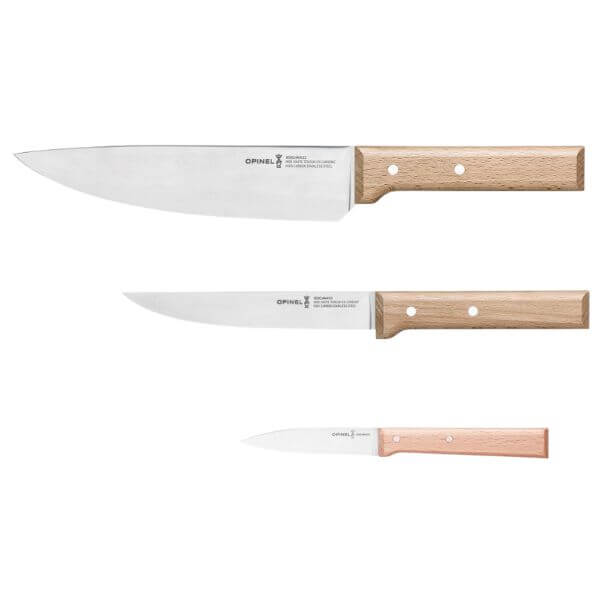Opinel Parallele Trio Chef Knife Set 3pce