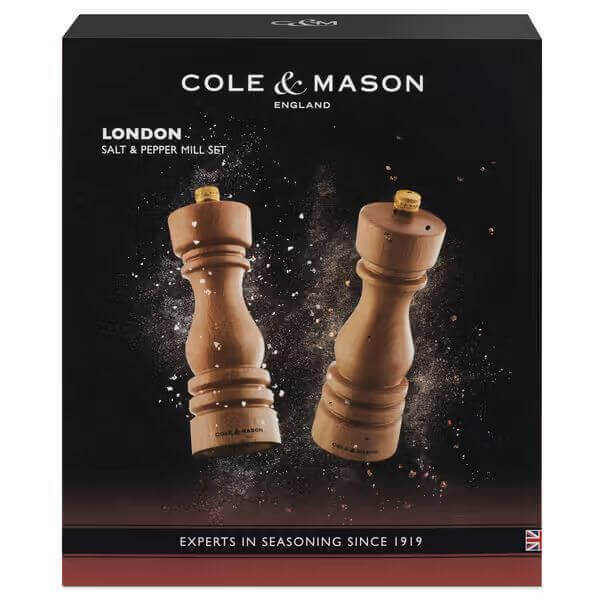 Cole & Mason London Natural Beech Mill Set