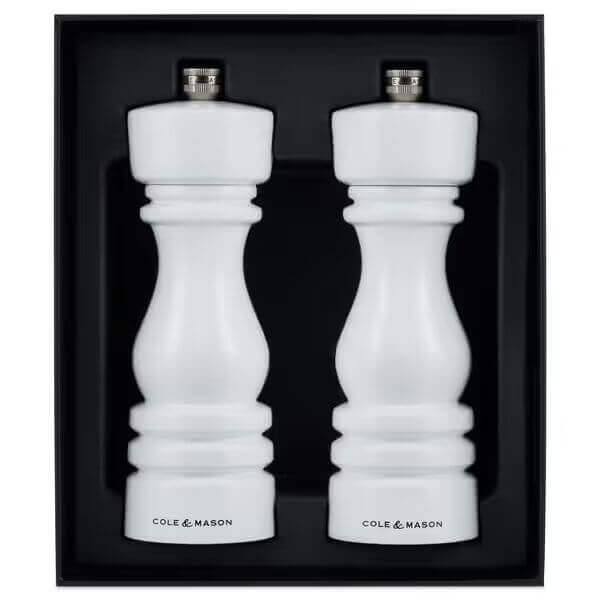 Cole & Mason London White Gloss Mill Set 18cm