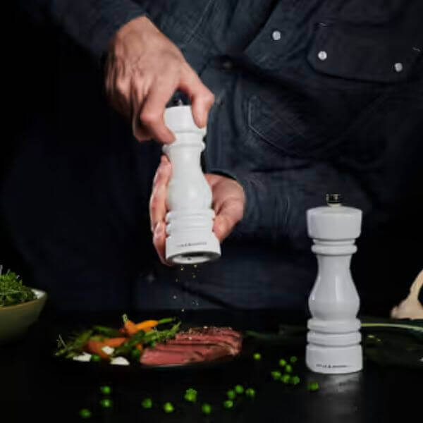 Cole & Mason London White Gloss Mill Set 18cm