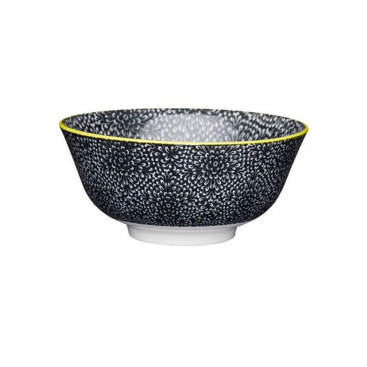 Mikasa Does it All Bowl 15.7cm Black Floral