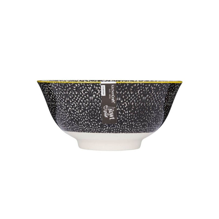 Mikasa Does it All Bowl 15.7cm Black Floral
