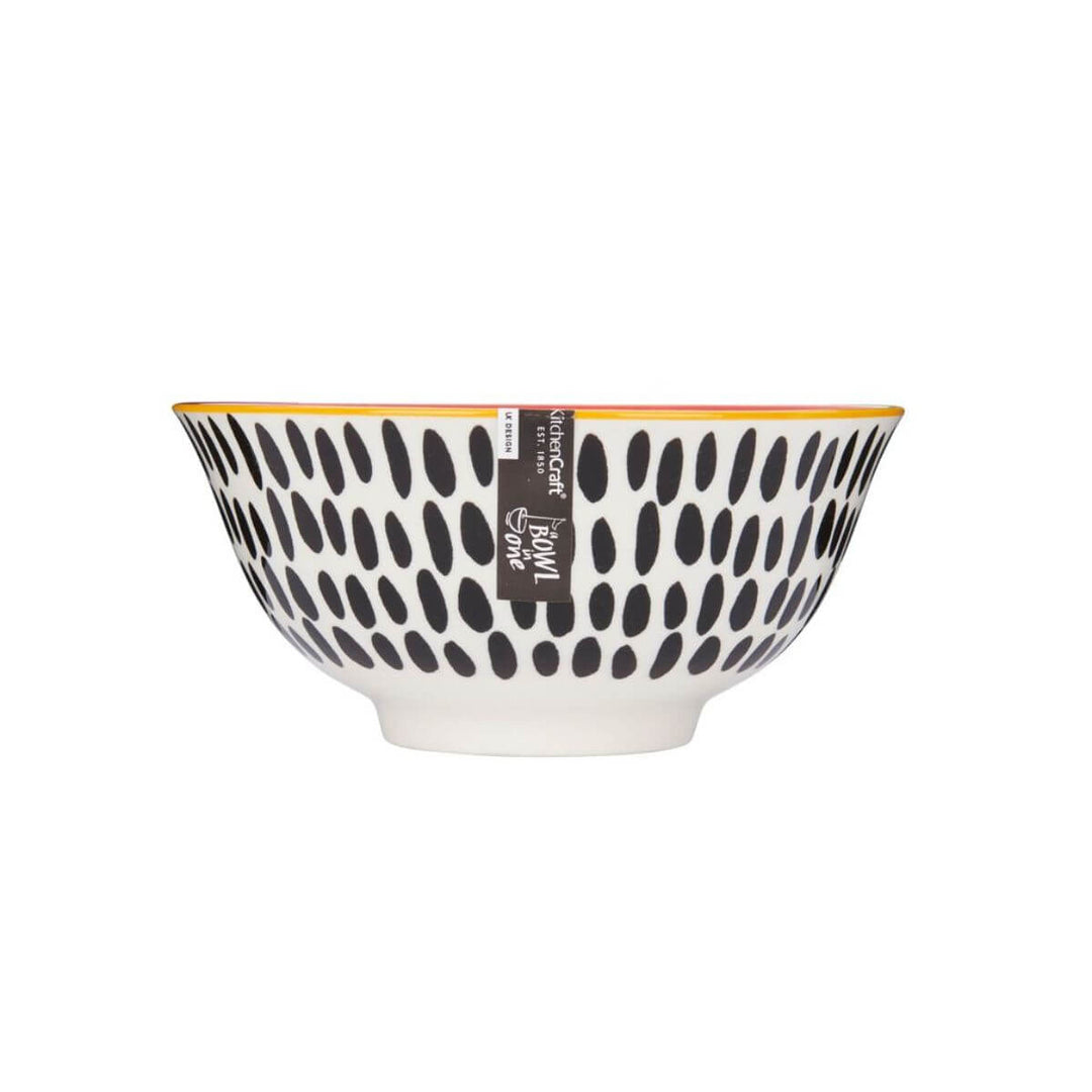 Mikasa Does it All Bowl 15.7cm Red Swirl