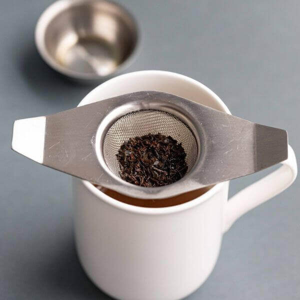 La Cafetière Double Hand Tea Strainer w/Drip Bowl