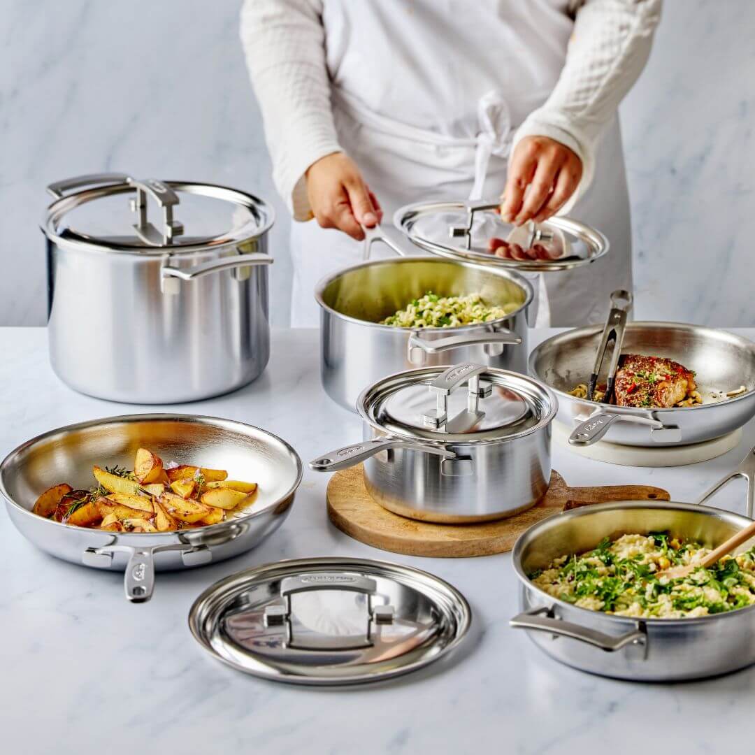 Demeyere Industry Conical Sauté Pan with Lid