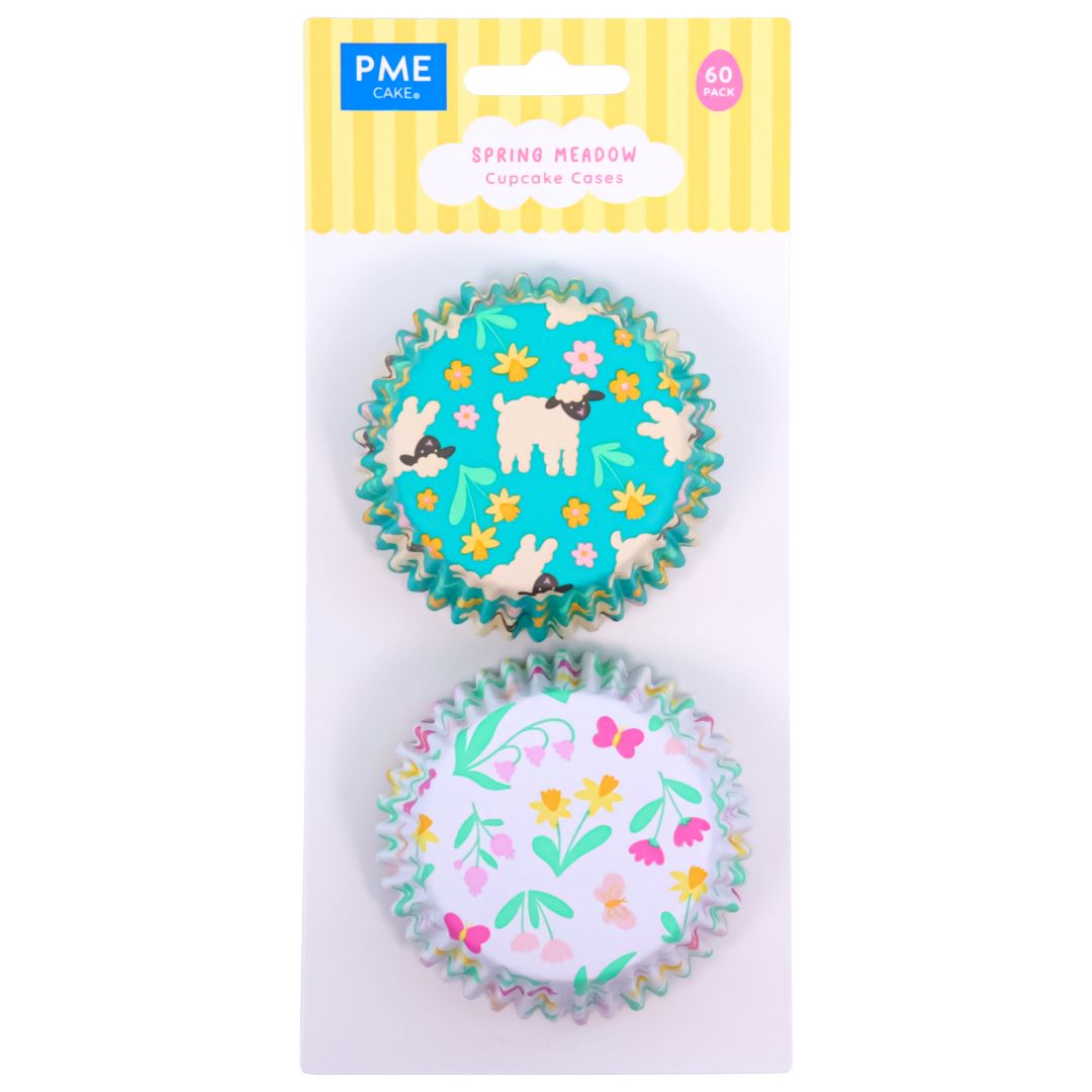 PME Foil-lined Cupcake Cases - Spring Meadow Set of 60