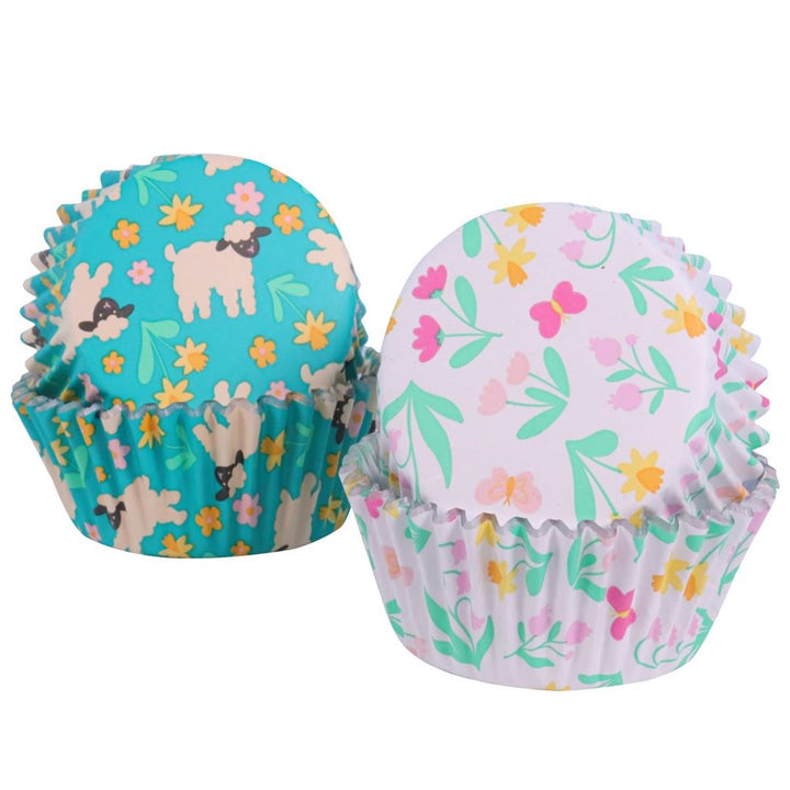 PME Foil-lined Cupcake Cases - Spring Meadow Set of 60