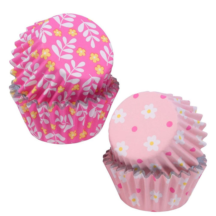 PME Mini Foil-lined Cupcake Cases - Flowers Set of 60