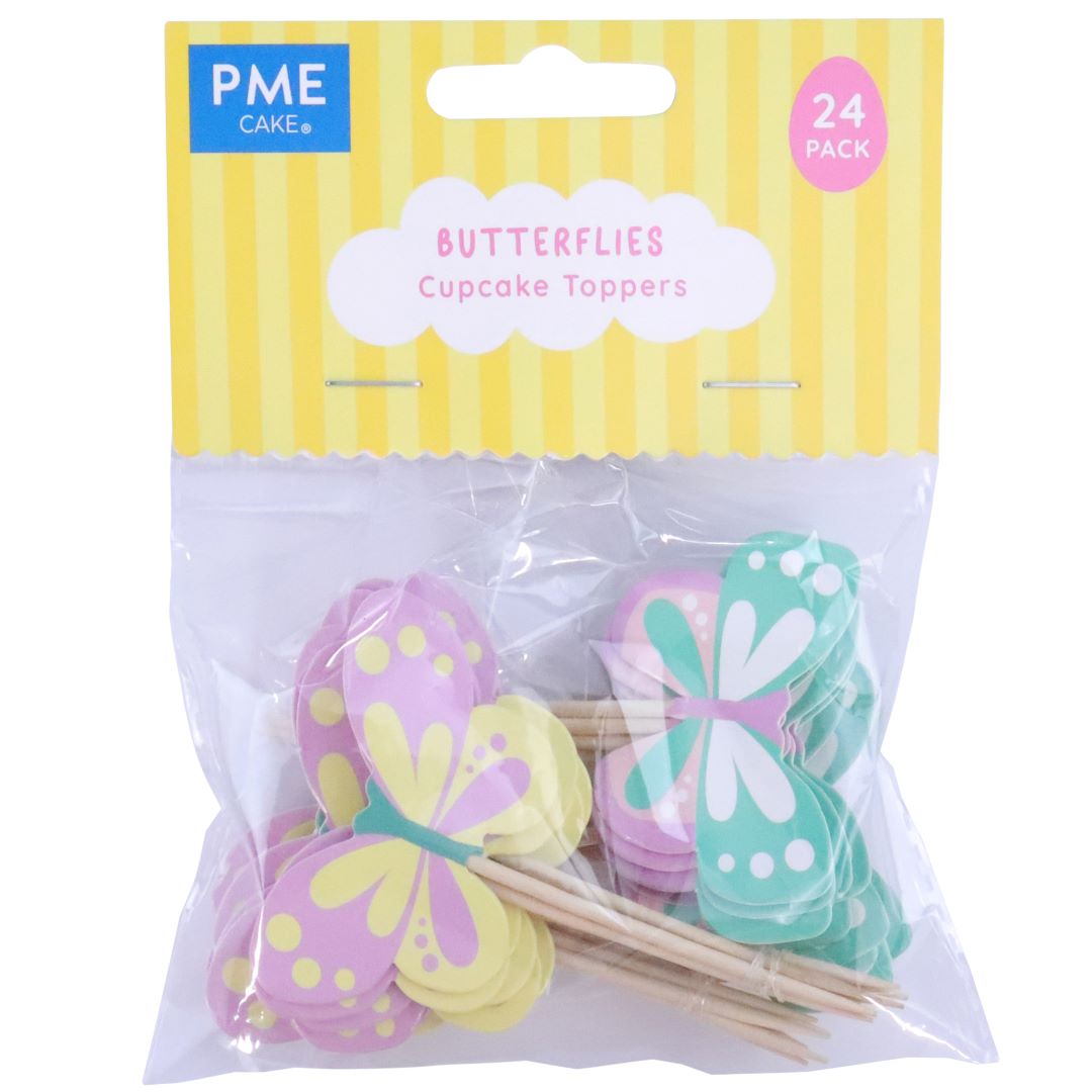 PME Easter Cupcake Toppers - Butterflies Set of 24