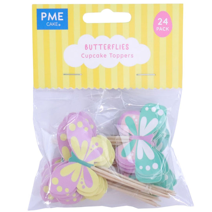 PME Easter Cupcake Toppers - Butterflies Set of 24