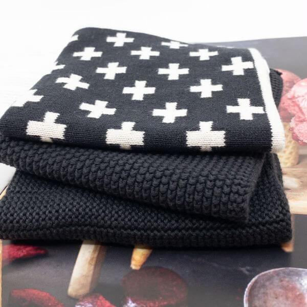 Ecovask Mixed Dishcloths 3pk Poppy Seed