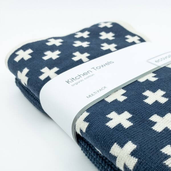 Ecovask Kitchen Towel Combo Navy Royale