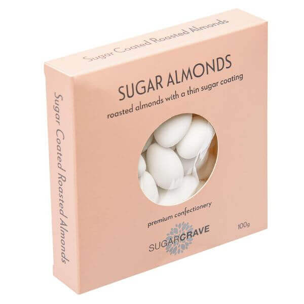 SugarCrave White Sugared Almonds 100g