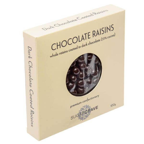 SugarCrave Dark Chocolate Raisins 100g