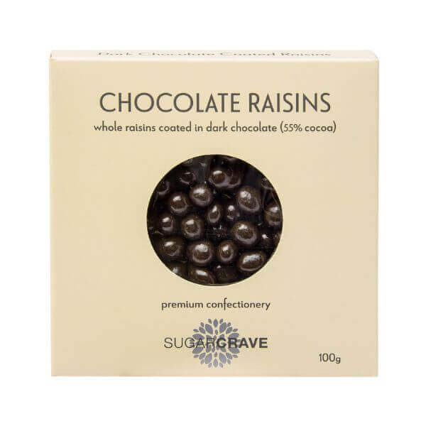SugarCrave Dark Chocolate Raisins 100g