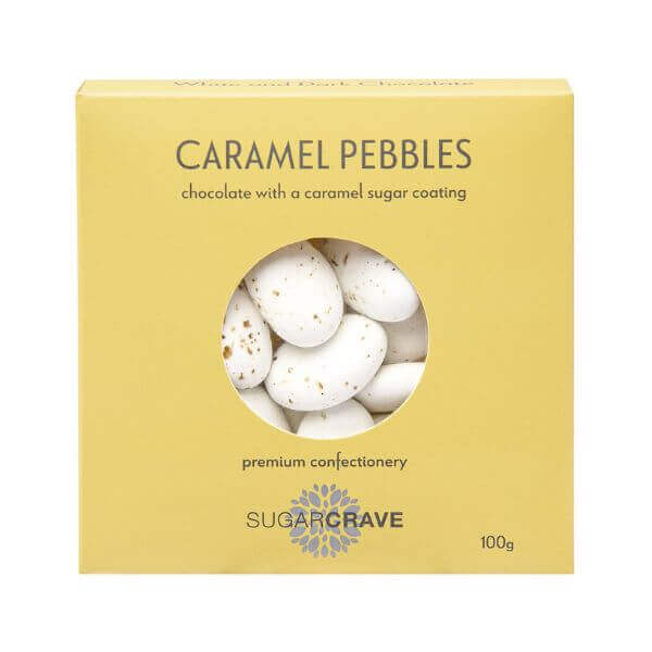SugarCrave Caramel Chocolate Pebbles 100g