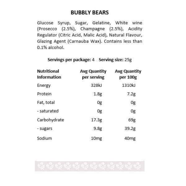 SugarCrave Bubbly Bears Gummies Cube 100g