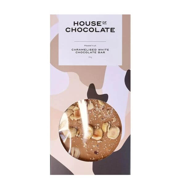 House of Chocolate Bar: Caramelised White Chocolate & Hazelnut
