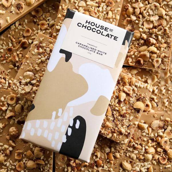 House of Chocolate Bar: Caramelised White Chocolate & Hazelnut